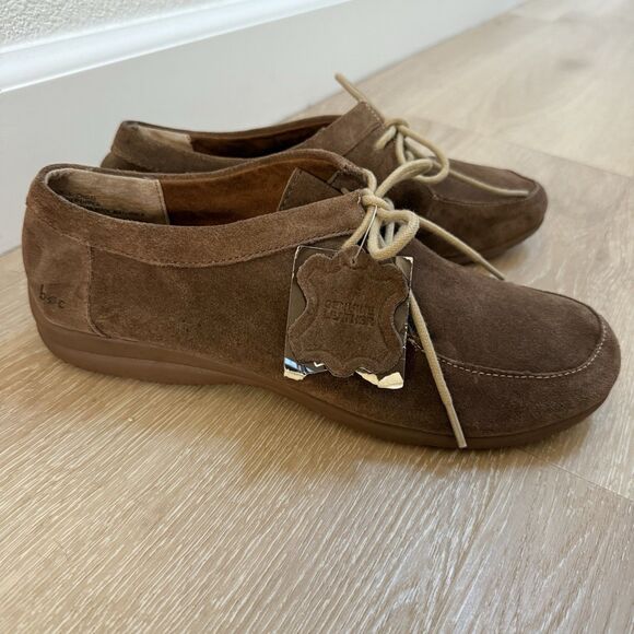 NEW B.O.C. by Born Womens Suede Leather Brown Moccasins Loafers Shoes Sz 11 - Picture 1 of 11